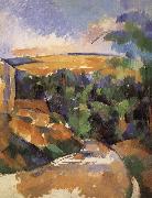 Paul Cezanne Road corner painting